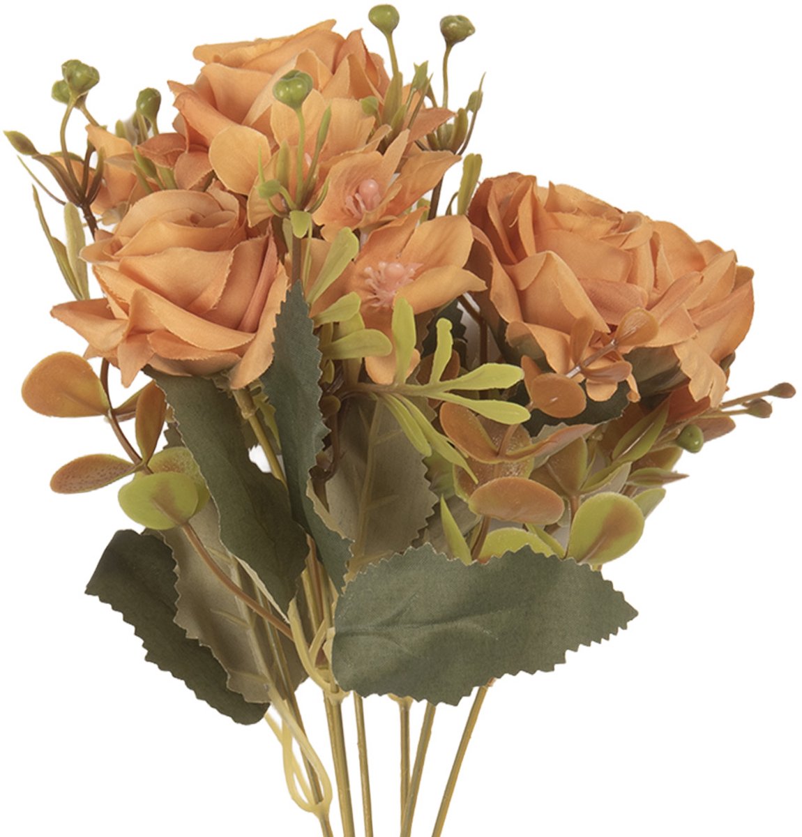 Clayre & Eef Kunstbloem 29 cm Oranje Kunststof