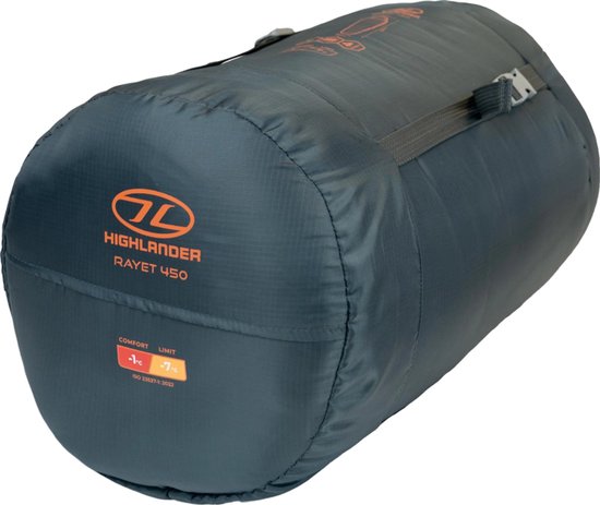 Highlander mummyslaapzak Rayet 450 Dark Grey -7°C - Grijs van Merkloos — afbeelding 5