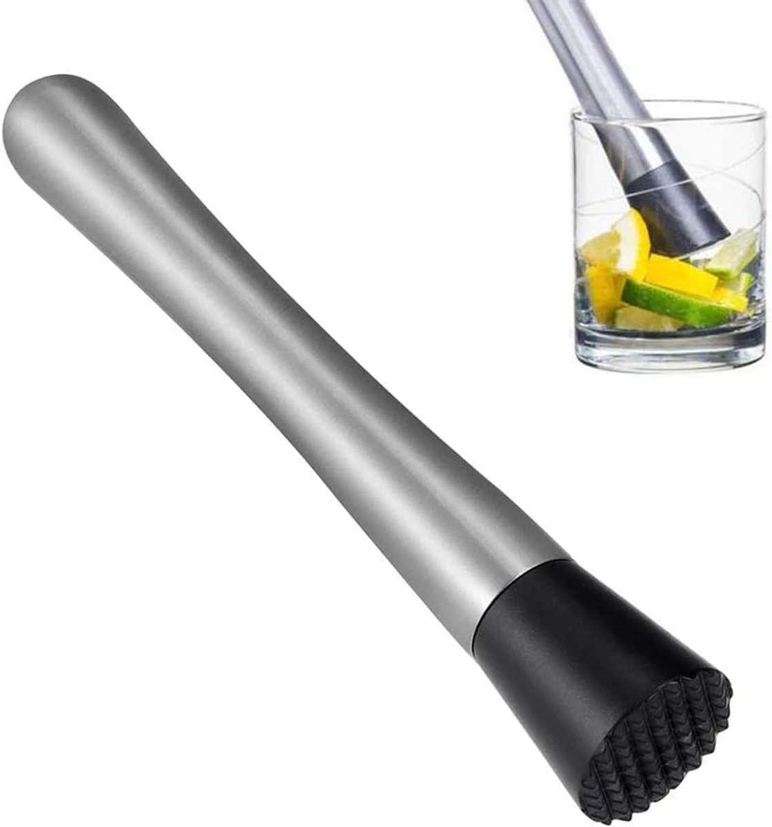 Caipirinha stoeltje - cocktail barstamper - cocktail drinken muddler - caipirinha stamper - muddler mojito - caipirinha stamper bar - stamper cocktail - stamper voor limoenen - bar lepel