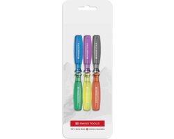 PB Swiss Tools Schroevendraaier Magneetset PB 6100.M Set | 100% Zwitsers | 6-delige, kleurrijke magneetset voor magneetborden of koelkasten, sterke magneten in schroevendraaierstijl