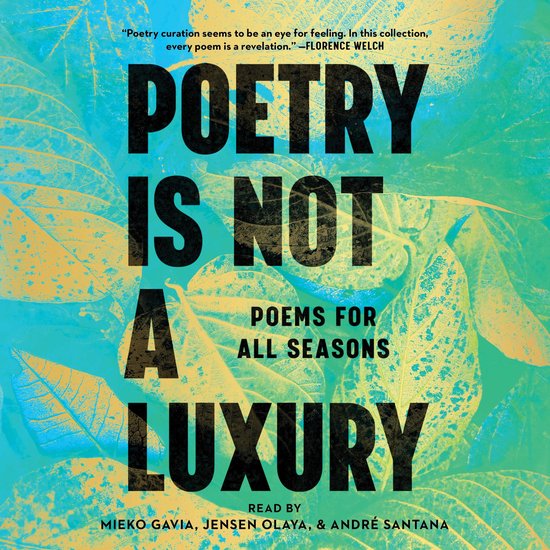 Poetry Is Not a Luxury - cover