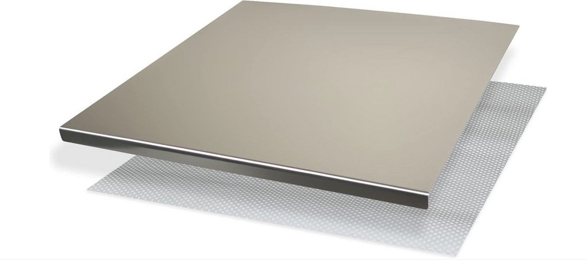 WNHB® Roestvrijstalen Snijplank En Kneedwerkblad 60x50 cm - Opvouwbare RVS Werktafel Voor Keuken Bar En Restaurant