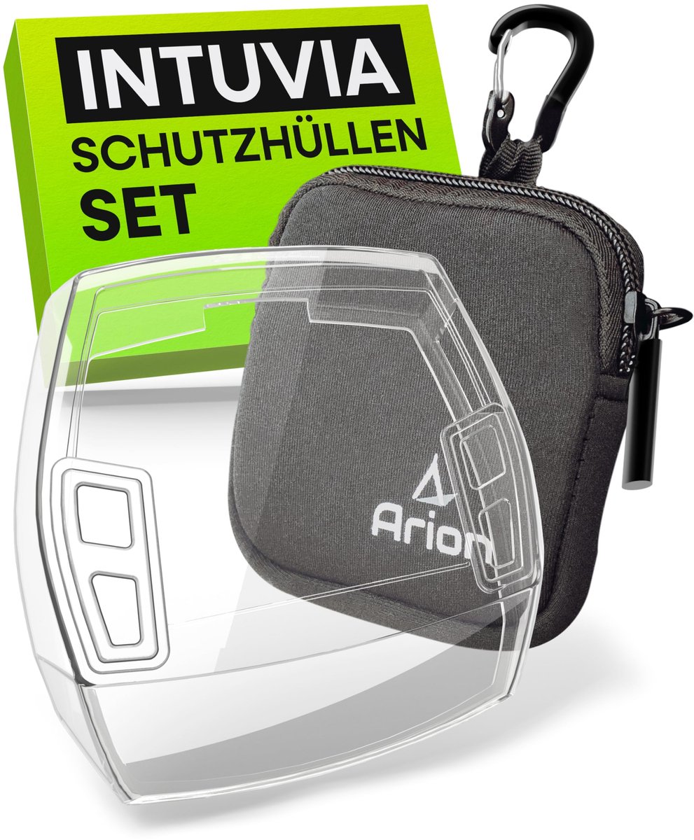 ARION Bosch Intuvia display protector set van 2 Ebike accessoires I Fietscomputer beschermhoes voor E-bike display van neopreen + TPU I Transparant en krasbestendig I Waterafstotend I Fietscomputer bescherming