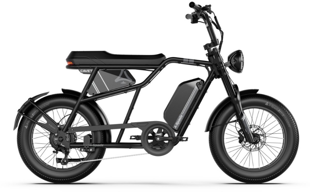 A-Spadz CAVET Air Fatbike - 20 inch - 250W motor - 100 km actieradius