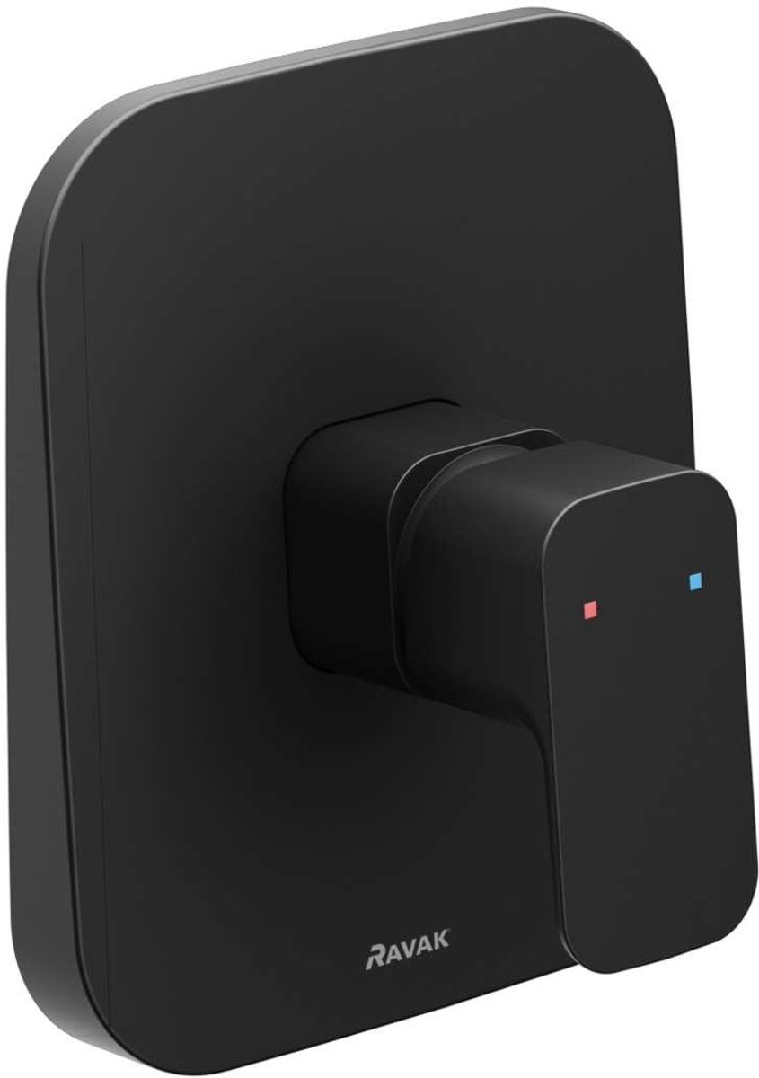 Ravak 10° Free - Douchekraan TD F 062.20 inbouw, met huis, zwart X070157