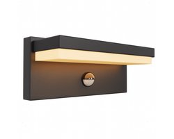 Luminize Buitenlamp met bewegingssensor - Wandlamp met sensor - Instelbare sensor - 8 × 20 × 9cm - LED - zwart