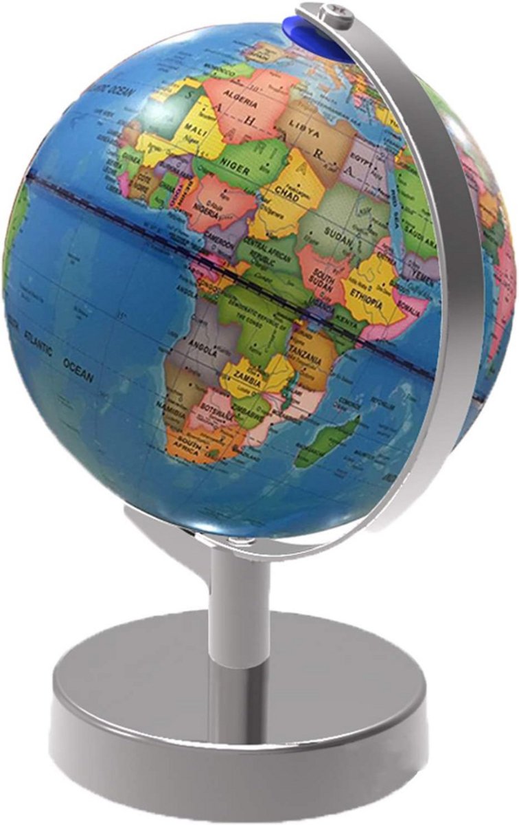 MKSS® Wereldbol Met Verlichting - Led Lamp Kinderen - Bureaulamp - 20 cm
