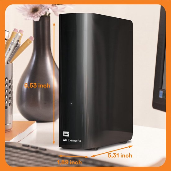 RFWR® 4TB Desktopopslag - Plug-and-Play, USB 3.0, Automatische Gegevensbeveiliging voor Windows 10 en Hoger van Merkloos — afbeelding 4