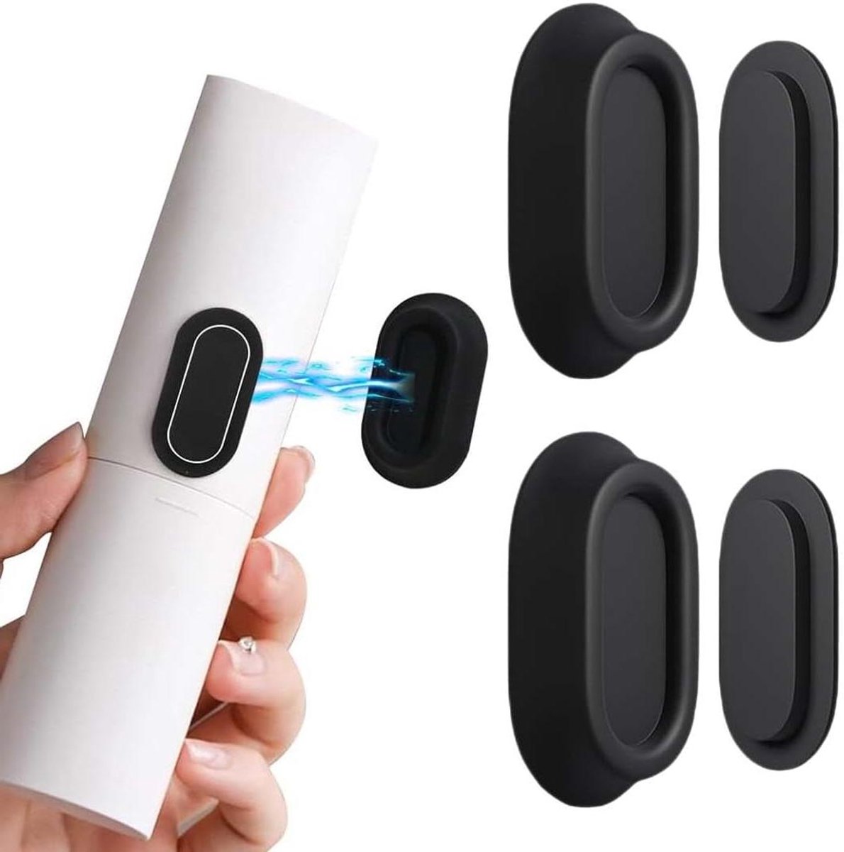 Allecto Plus - Remote Control Houder voor Wand - Set van 2 Stuks - Zwart Kleur - Geschikt voor Afstandsbedieningen van Bank en Auto