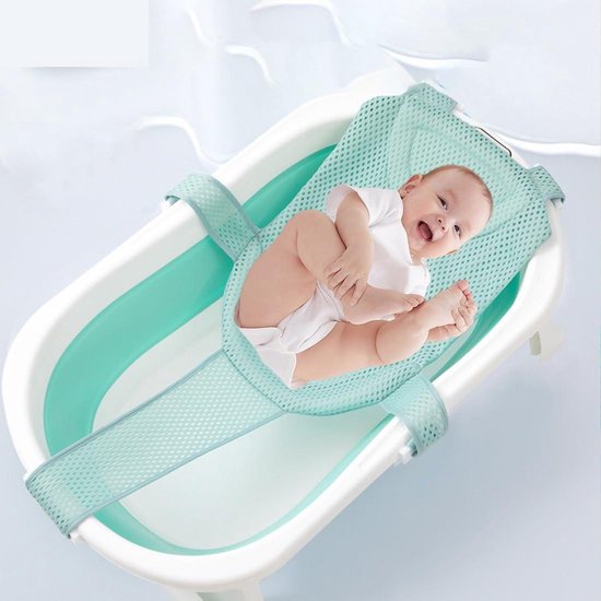 Allecto Plus - universeel baby badkussen met douche mat en siliconen shampoo borstel voor kinderen 0-36 maanden - badondersteuning voor pasgeborenen met verstelbare maat van Merkloos — afbeelding 3