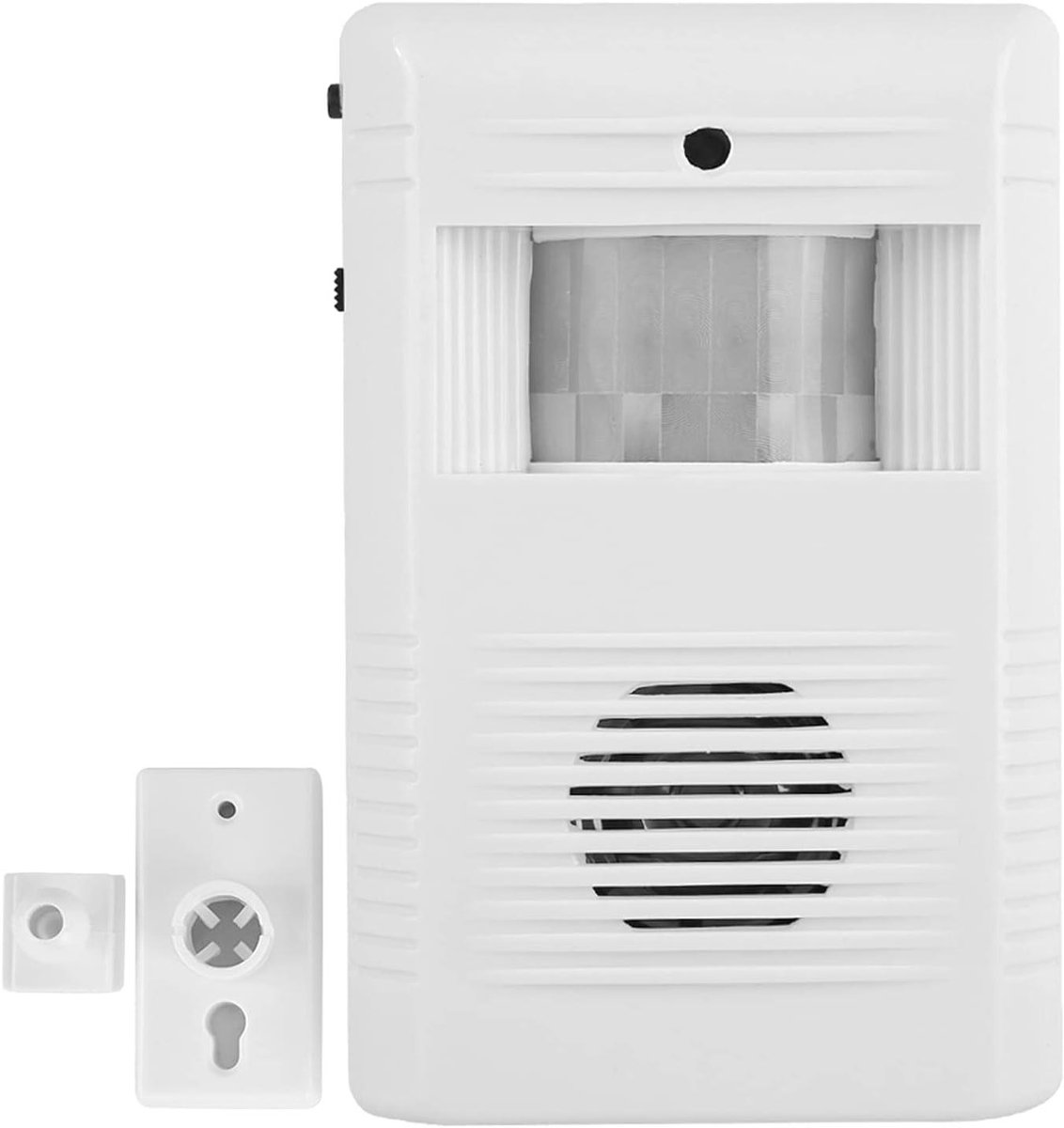 Welkom Sensor met 16 Muziek Opties en Draaibare Beugel voor Thuis - Bewegingsonafhankelijke Deurbel Alarm met Volautomatische Infrarood Detectie.