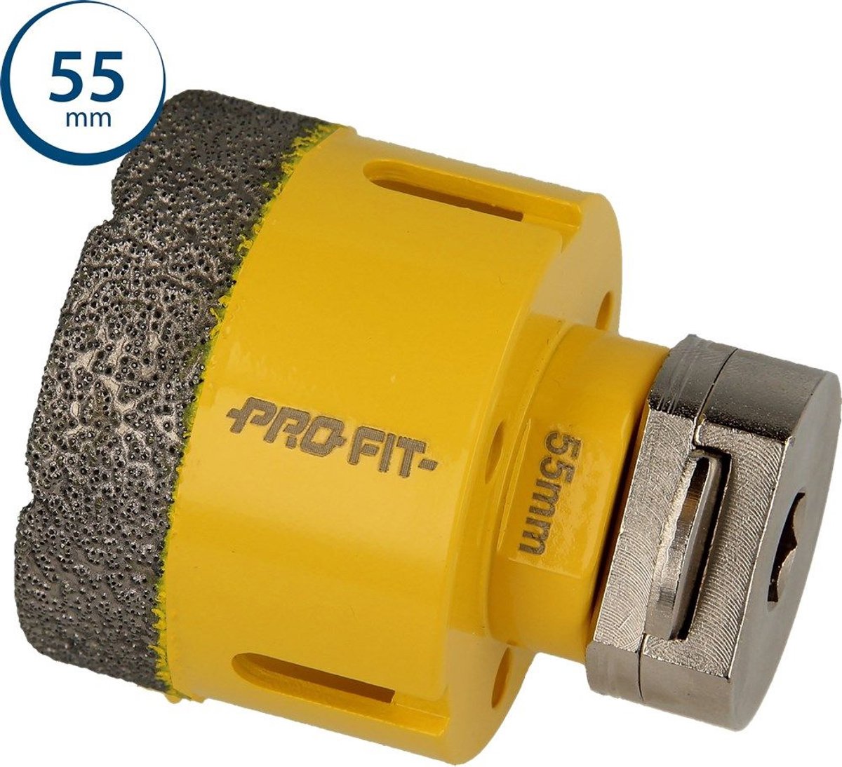Profit gatzaag/boor diamond dry - ø55mm - zeskant 10mm