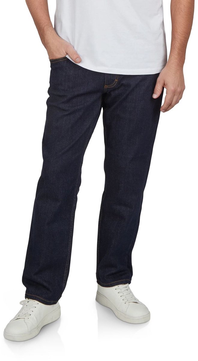 Mustang Heren Jeans Broeken Washington regular/straight Fit Blauw Volwassenen Denim Jeansbroek