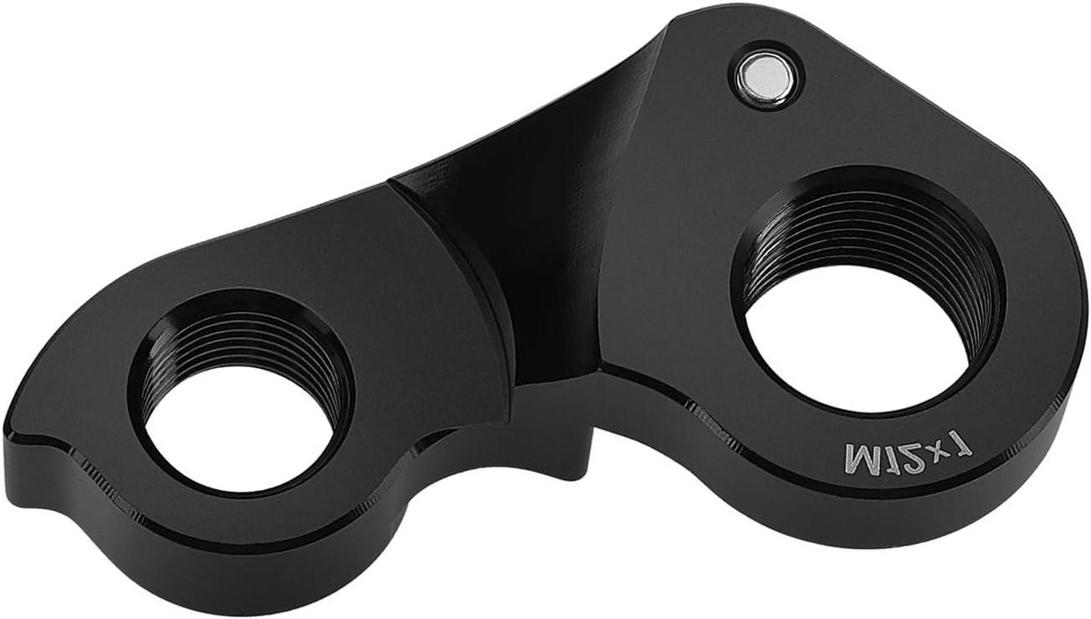 Allecto Plus - Fiets schakelsysteem haakhanger K33009 voor achterwiel - zwart - compatibel met racefietsen.