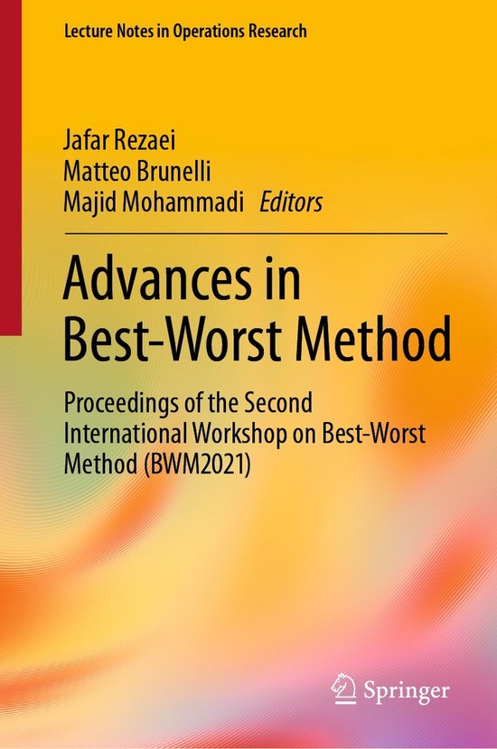 Lecture Notes in Operations Research- Advances in Best-Worst ... - cover