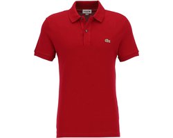 Lacoste Heren Poloshirt - Bordeaux - Maat M