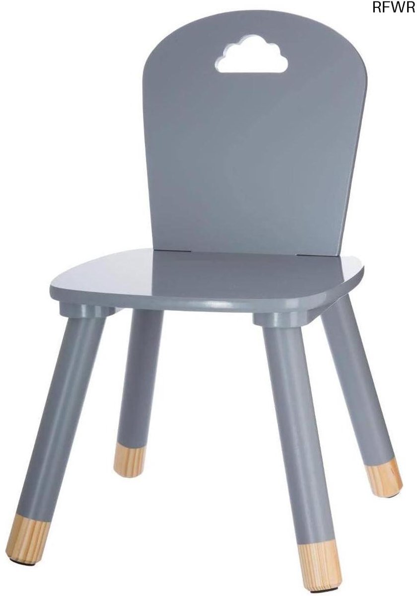 RFWR® Kinderstoel Grijs - Comfortabele en Stijlvolle Stoel voor Binnenruimtes