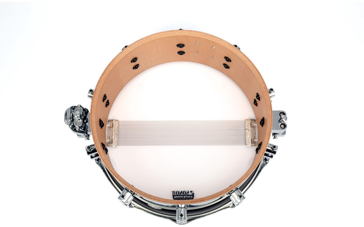 Sonor Jost Nickel Snare Drum 14"x6,25" Piano Black/Silver - Snare drum
