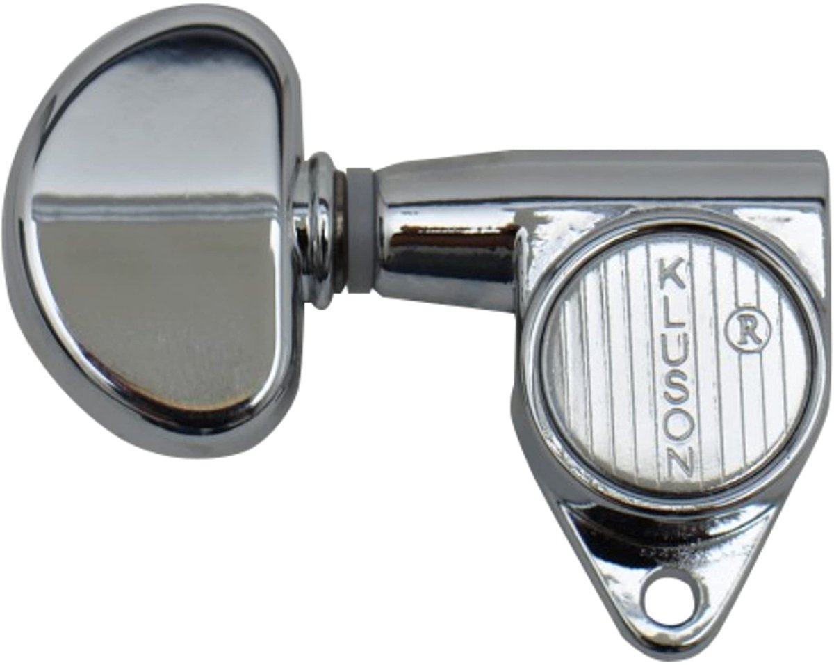 Kluson Lock mechanieken 3+3 90° Chrom - Stemmechaniek voor gitaar