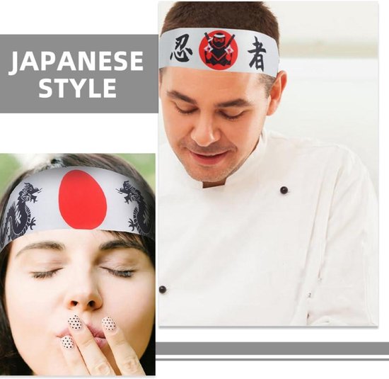 SINRAD Serre-tête à Imprimé Ninja, 12 Pièces Ninjas Party Bandeau,Ninjas Bandeau de Fête Pour
