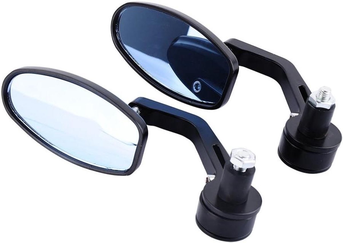 Motorfiets Spiegels Set - Achterspiegel 22mm Draaibaar 360 Graden Voor Straatmotoren en Sportmotoren - Motorfiets Accessoires