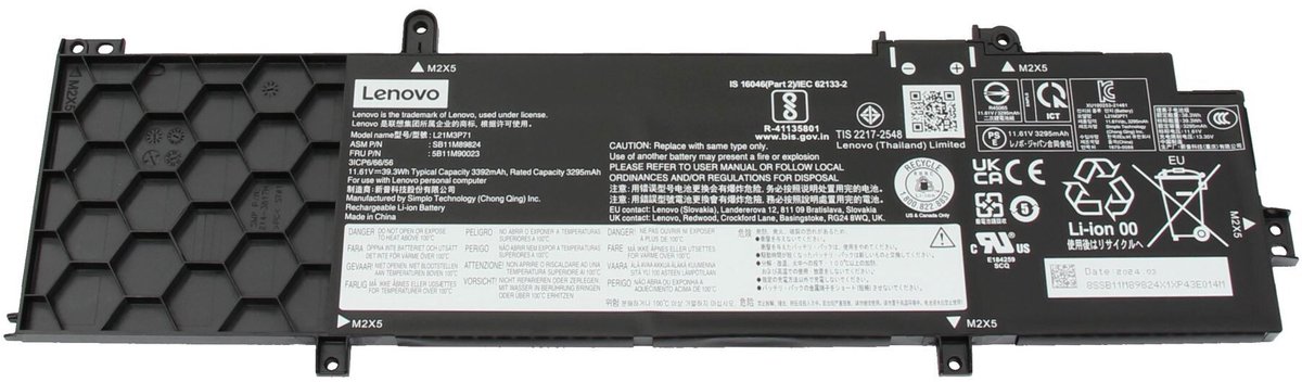 Lenovo 5B11M90022 Batterij - 39,3Wh