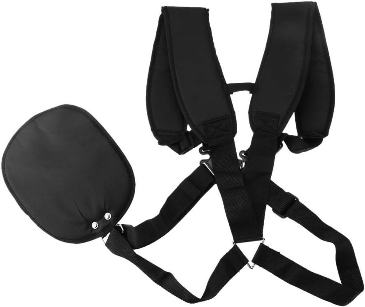 Double Brush Cutter met Verstelbare Nylon Harnas - Voor Struikteelten