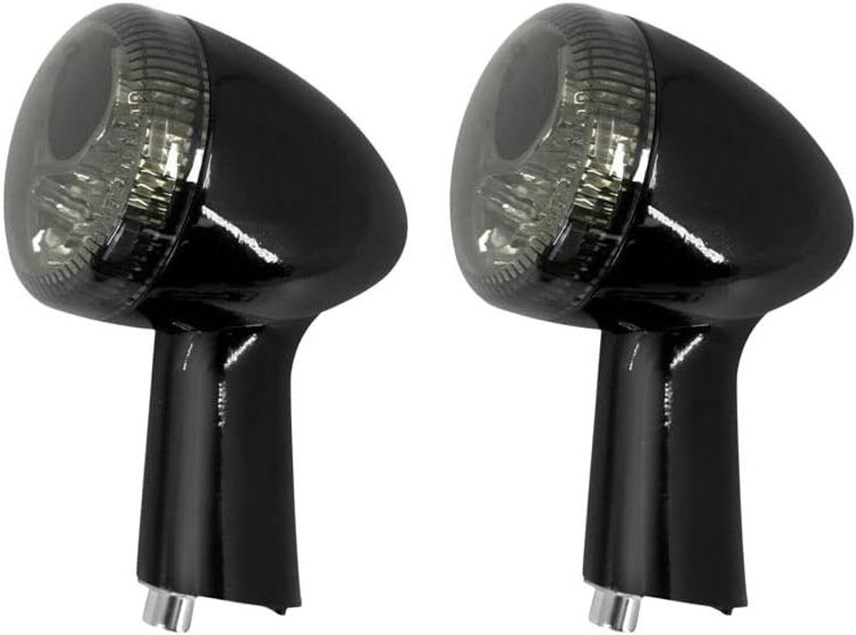 Allecto Plus - LED-achterknipperlichten voor motorfiets XL883 XL1200 Sportster | Universeel | Remlichten | Zwart - Vindbaarheid en veiligheid op de weg - Geschikt voor Harley-Davidson - 1992-2021