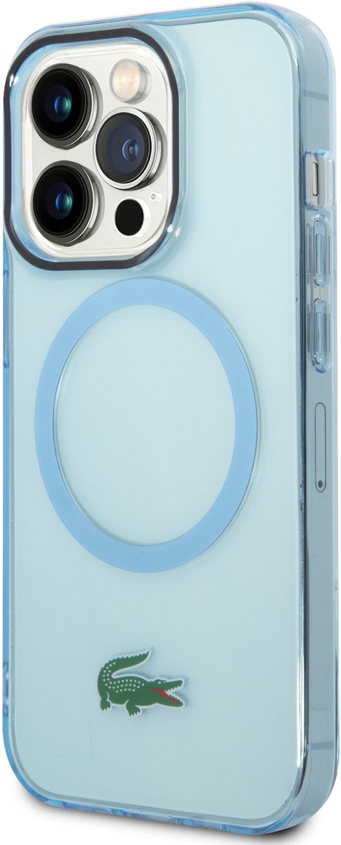 Lacoste iPhone 15 Pro Backcover hoesje - Blauw