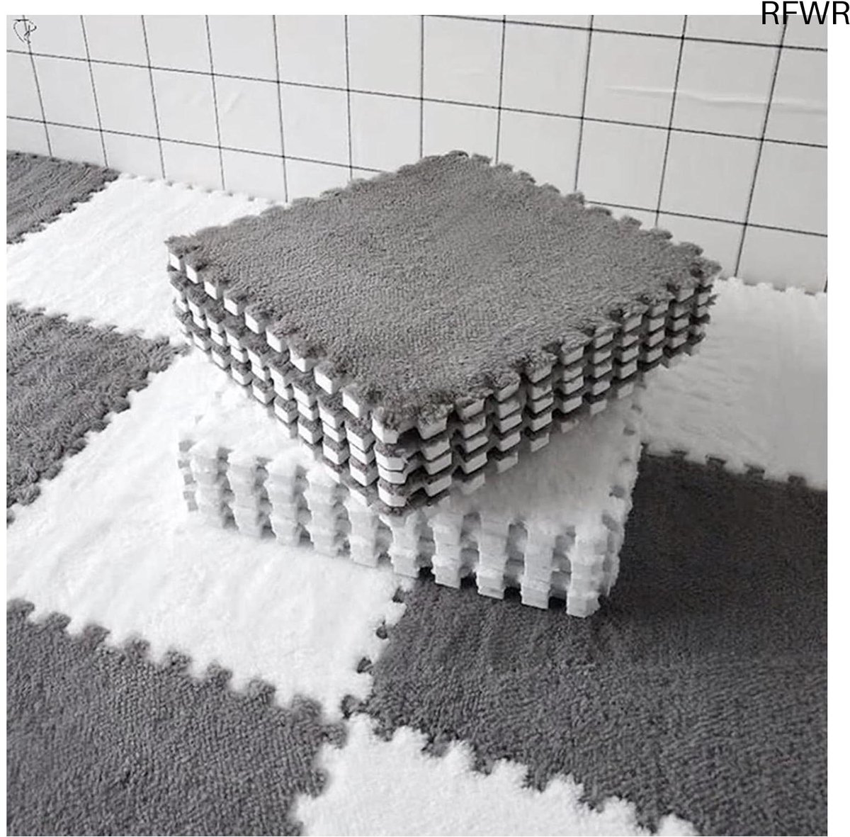 RFWR® Schuimrubberen tapijttegels 30x30 cm - Antislip en comfortabel voor woonkamer en slaapkamer
