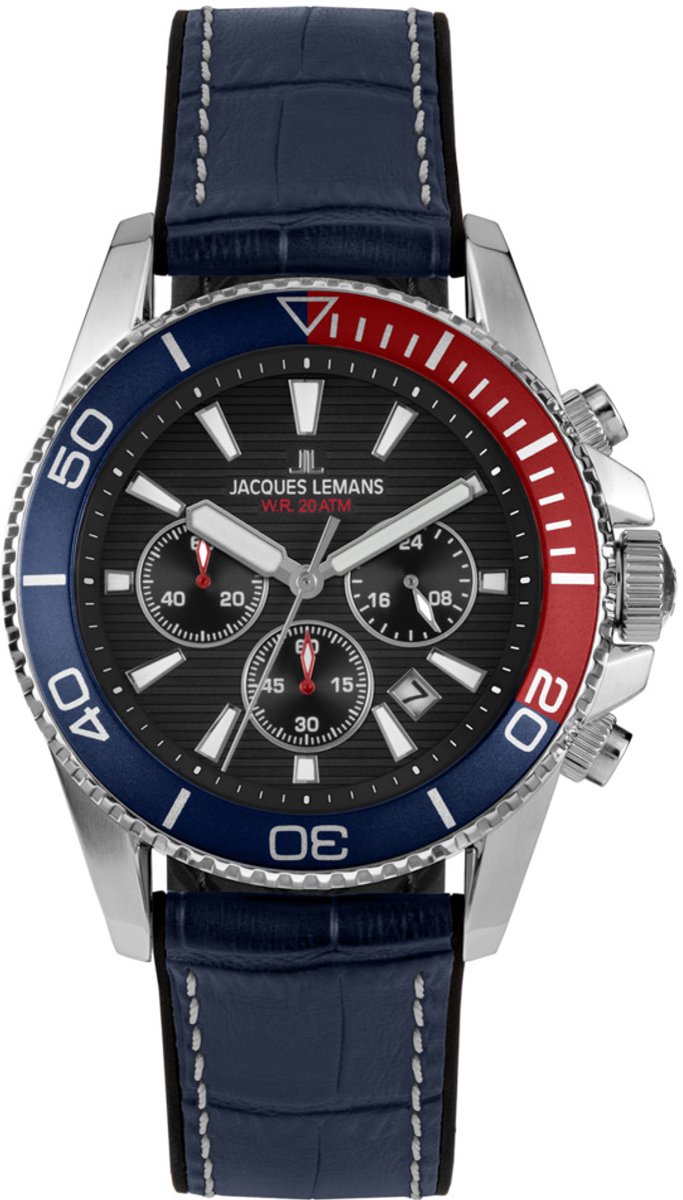 Chronograaf Liverpool Diver Black