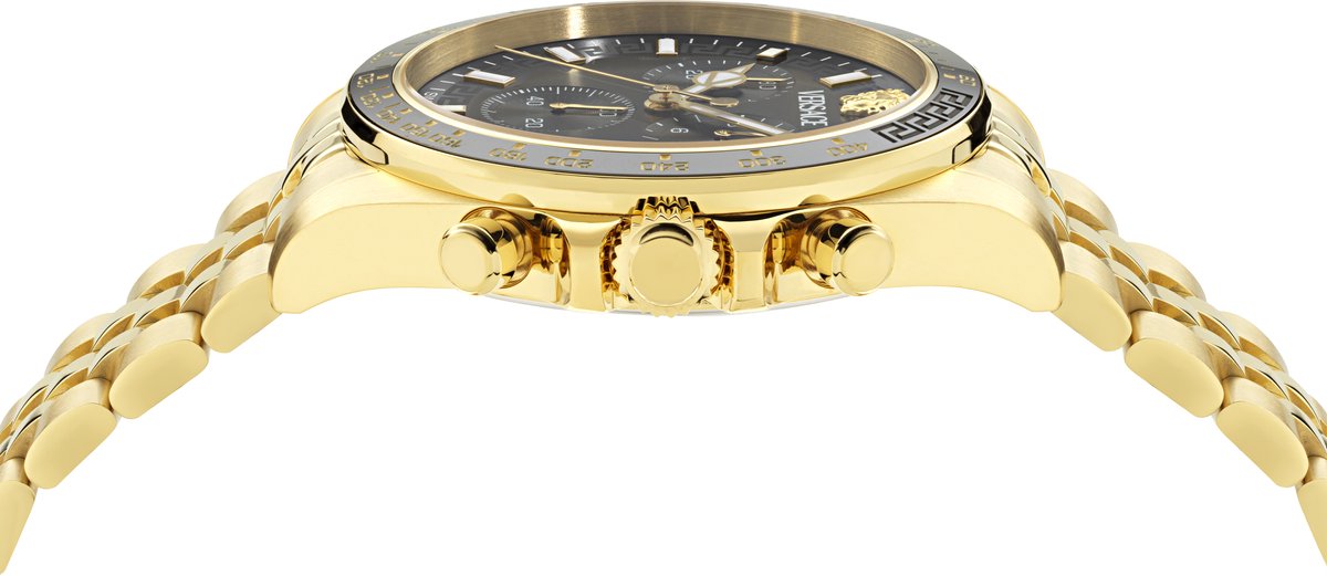 Versace Greca Chr Wave VE0H00525 Horloge - Staal - Goudkleurig - Ø 43 mm
