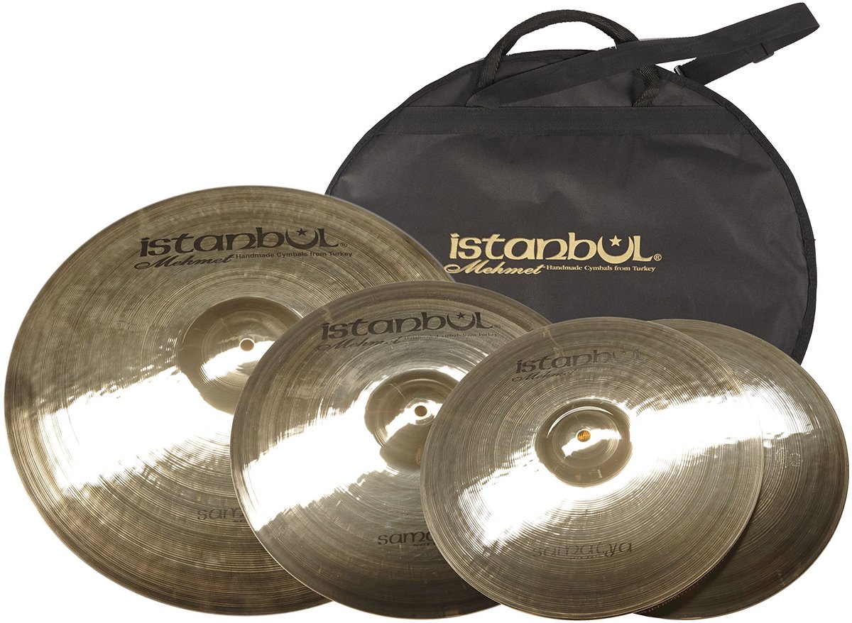 Istanbul Mehmet Cymbals Samatya Cymbal Set SA-SET1, 14HH, 16C, 20R, Bag - Bekken set