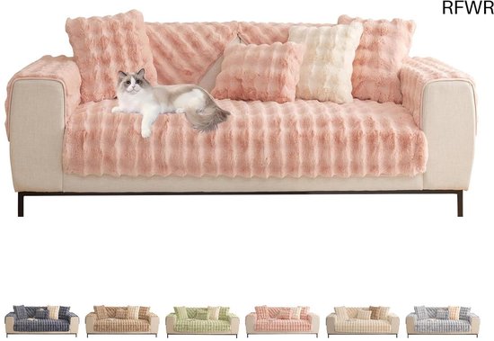 Nieuwe dikke bankhoezen wasbaar - zachte corduroy universele bankhoes 2-, 3-/ 4-zits, antislip bankhoes, bankhoezen, meubelbeschermer voor woonkamer ( lichtgrijs, 70 x 150 cm