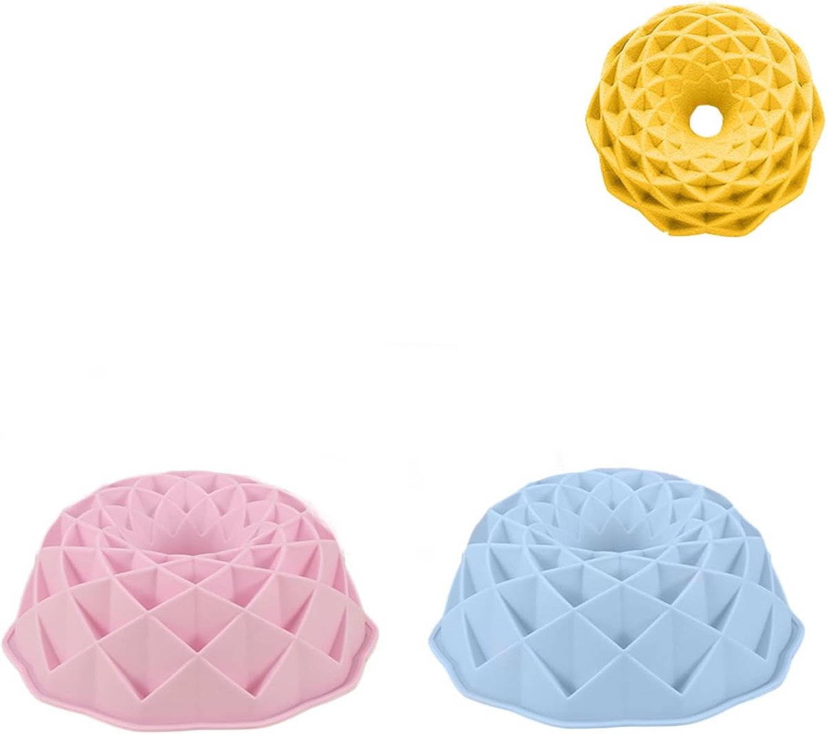 Vormpjes voor Taarten - Silicone Bakvorm - 2 Stuks - Honingraat