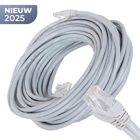Câble Internet Golermo CAT6 – 15 mètres – Câble réseau RJ45 – Haut débit – Pour routeur, modem, PC, ordinateur portable, Switch , etc.