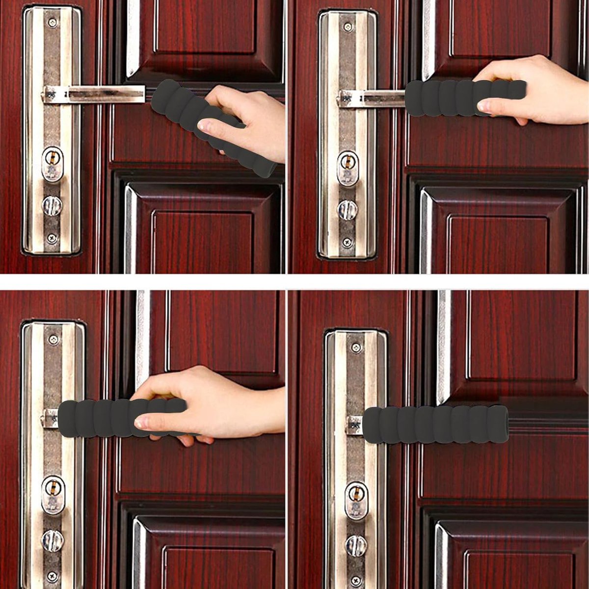 UKCOCO 3 Stuks Vakantie Handgreep Kerst Deurklink Cover Afdekkap