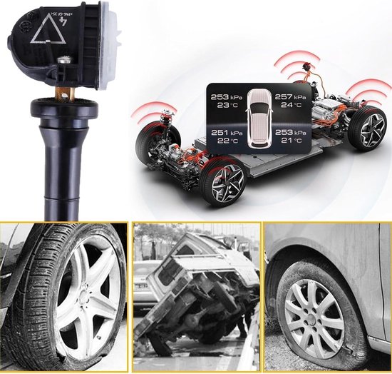 GEARZAAR ACLONG Reifendrucksensor Reifendruckkontrollsystem TPMS Sensor RDKS 433 MHz für OPEL