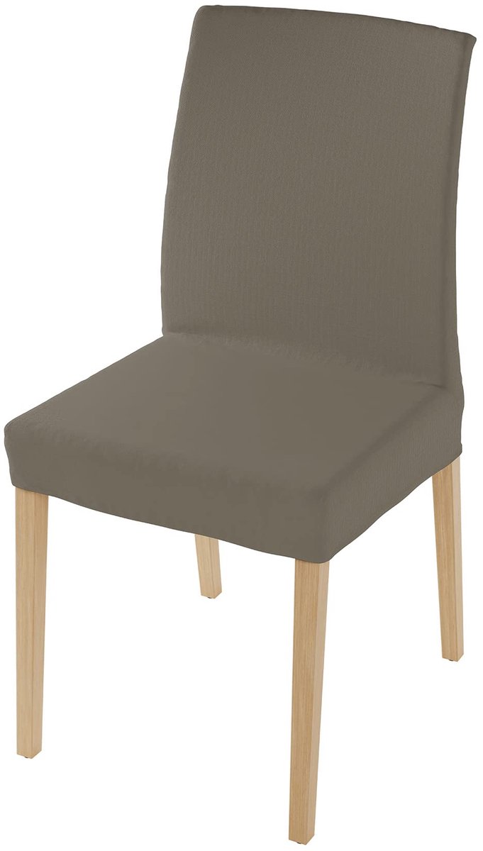 Ibenzoa® Bi-elastische Stoelhoezen Set – Duifgrijs – 2 Stuks – Polyester