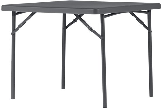 Table pliante New Classic - Anthracite - 90x90 cm
