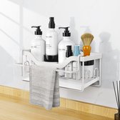 Ibenzoa® Slimme keukenorganizer met handdoekhouder en sponshouder voor optimale werkbladopslag