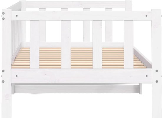 Canapé convertible pin massif blanc 90x200 cm