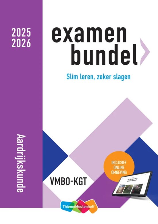 Examenbundel online + boek vmbo-kgt Aardrijkskunde 2025/2026