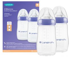 Lansinoh Fles Met Natural Wave Speen 240 ml (2 stuks)