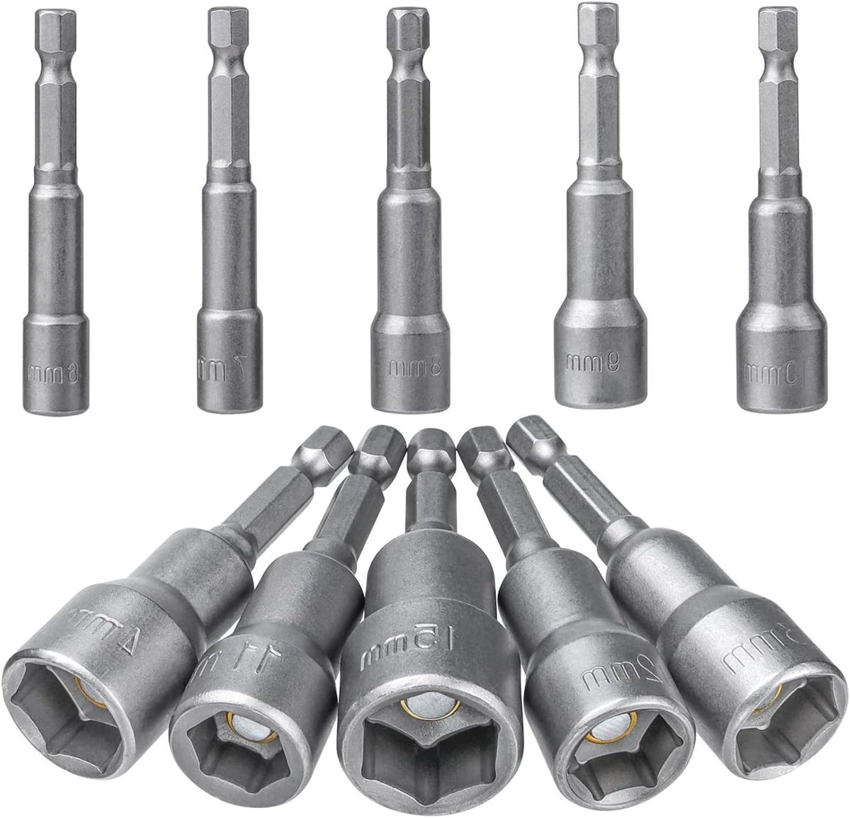 Allecto Premium - Magnetische moer setter boor set 6-19 mm voor handboor en elektrische schroevendraaier