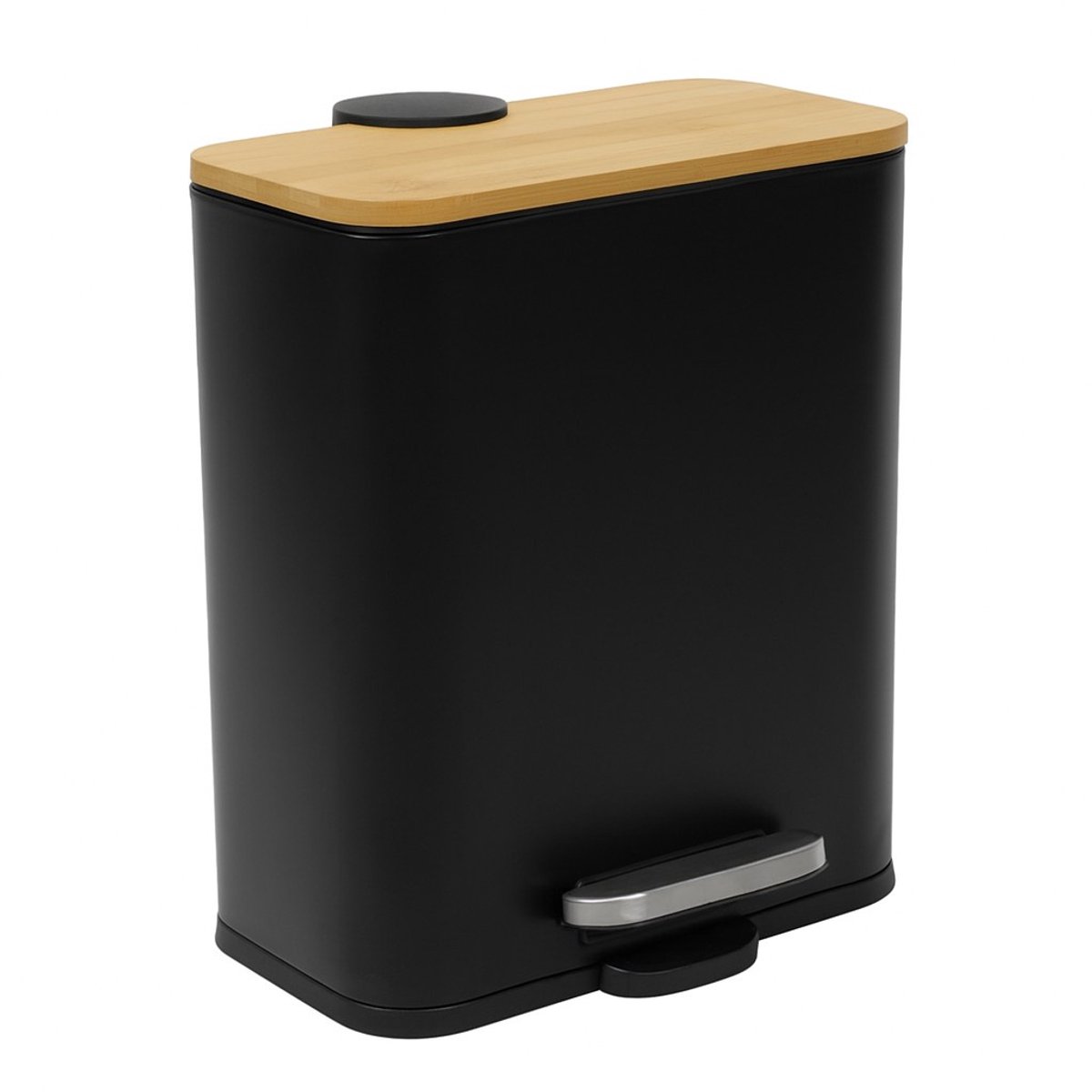 Smalle badkameremmer van bamboe ZETRU, 5 l