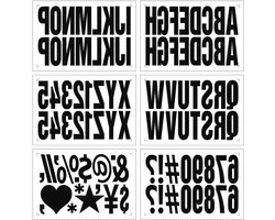 Allecto Plus - Waterbestendige vinylstickers voor feestdagen en evenementen - 18 stuks (zwart) - voor brievenbussen, ramen, deuren, auto's en vrachtwagens