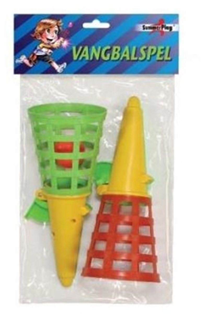 Vangbal en schietspel 28cm in zak