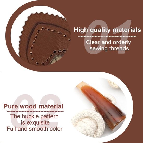 Natural knopen clips Nicolet | I'm Dutch