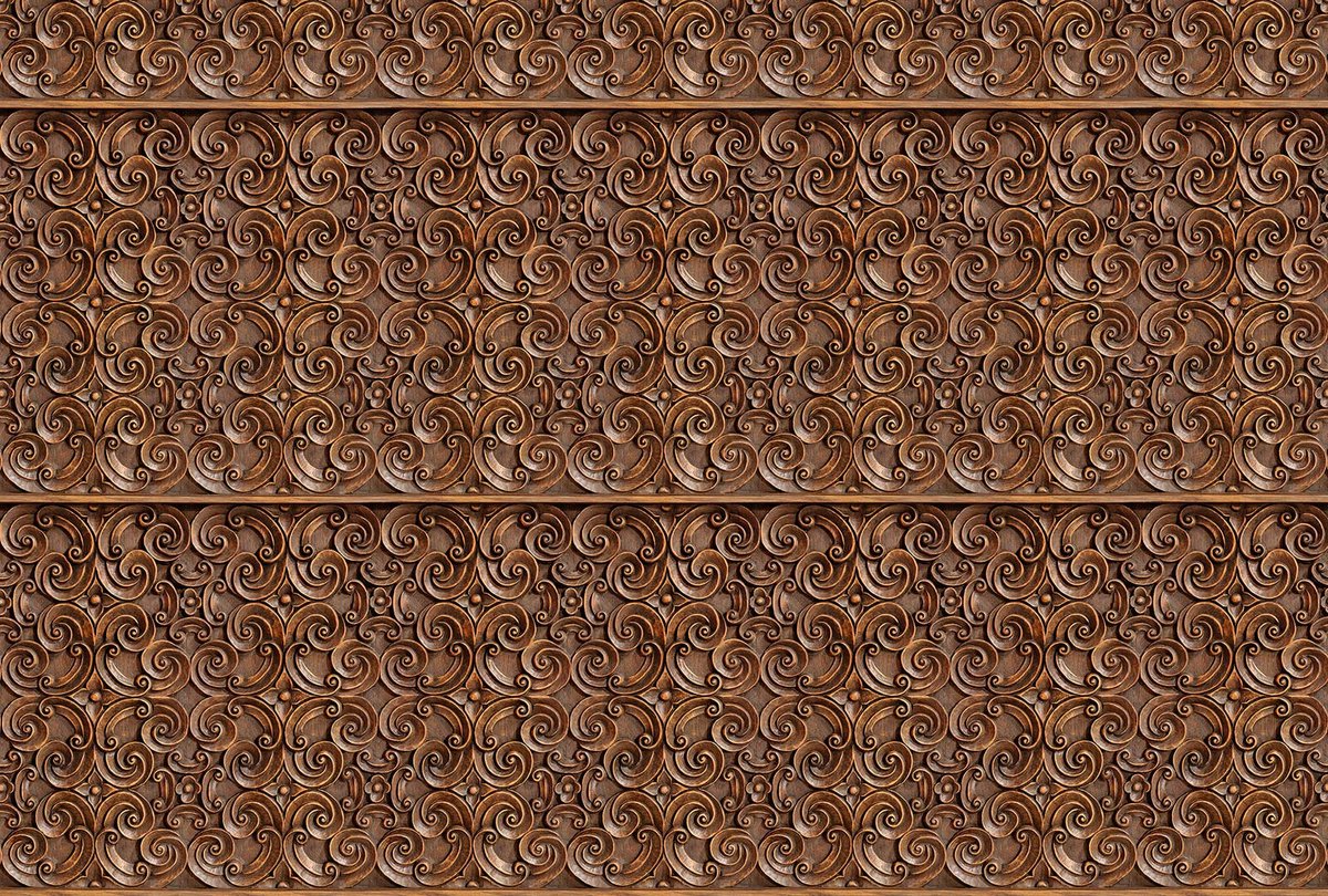 Fotobehang WoodenOrnament DD108655 A.S. Création AP Digital 4 | 3D Fotobehang op maat